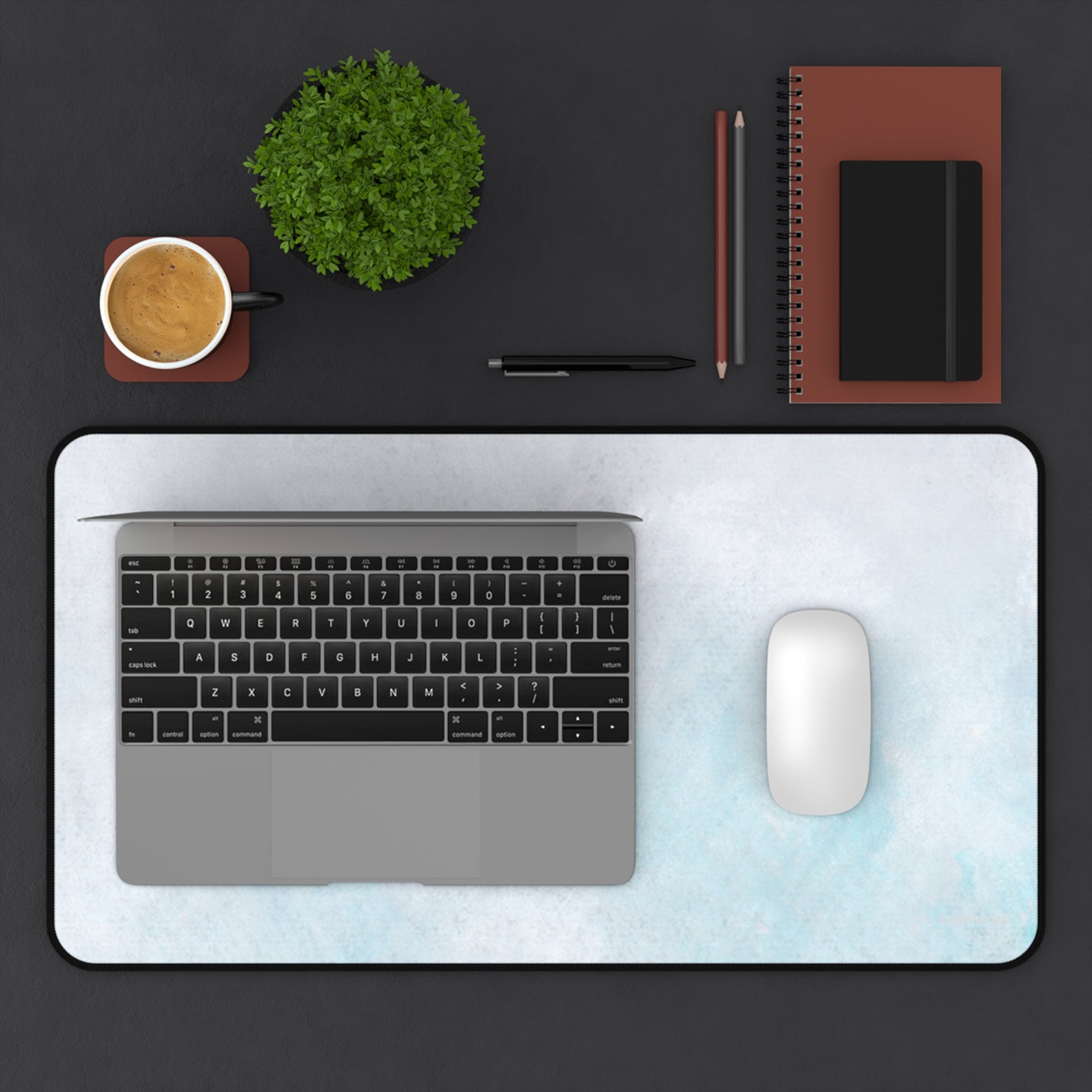 Soft Blue Mist Texture Mouse Pad - AimPrecise