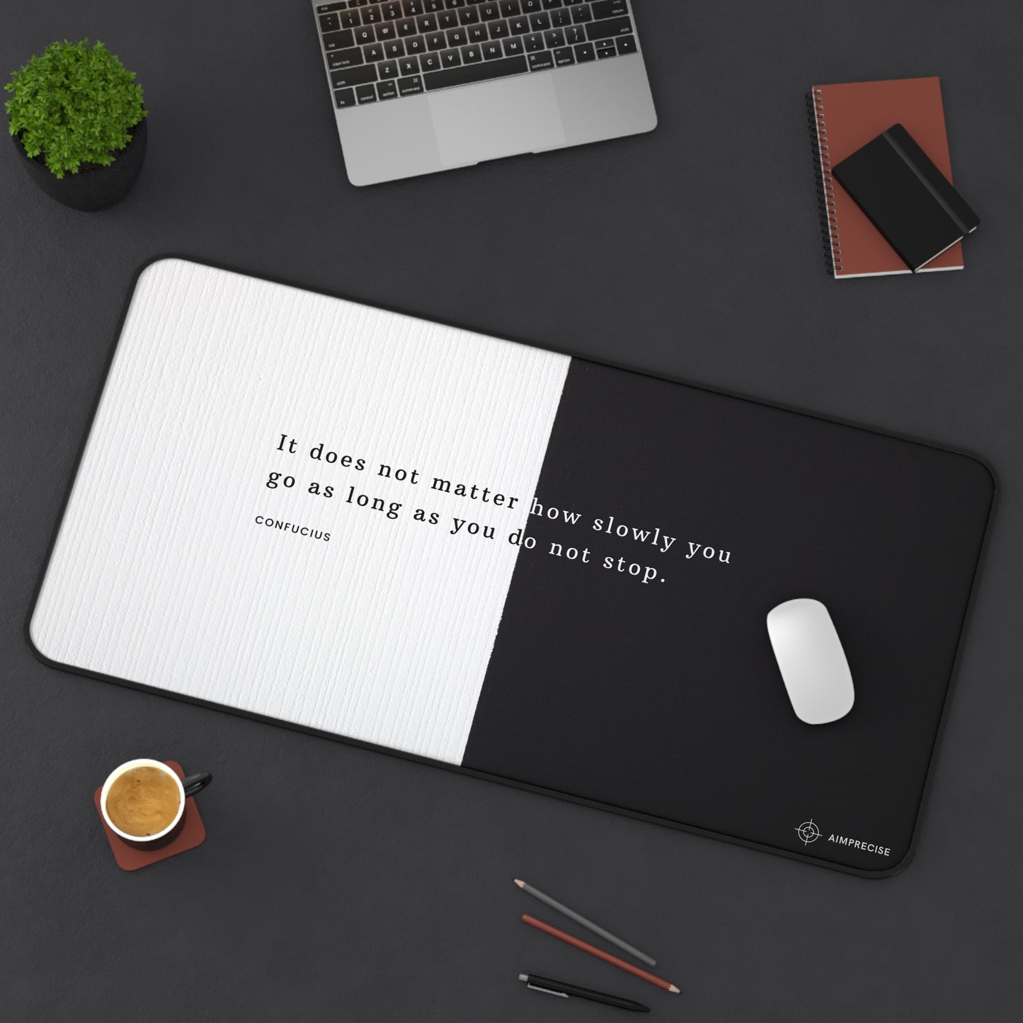 Confucius Quote Minimalist Mouse Pad