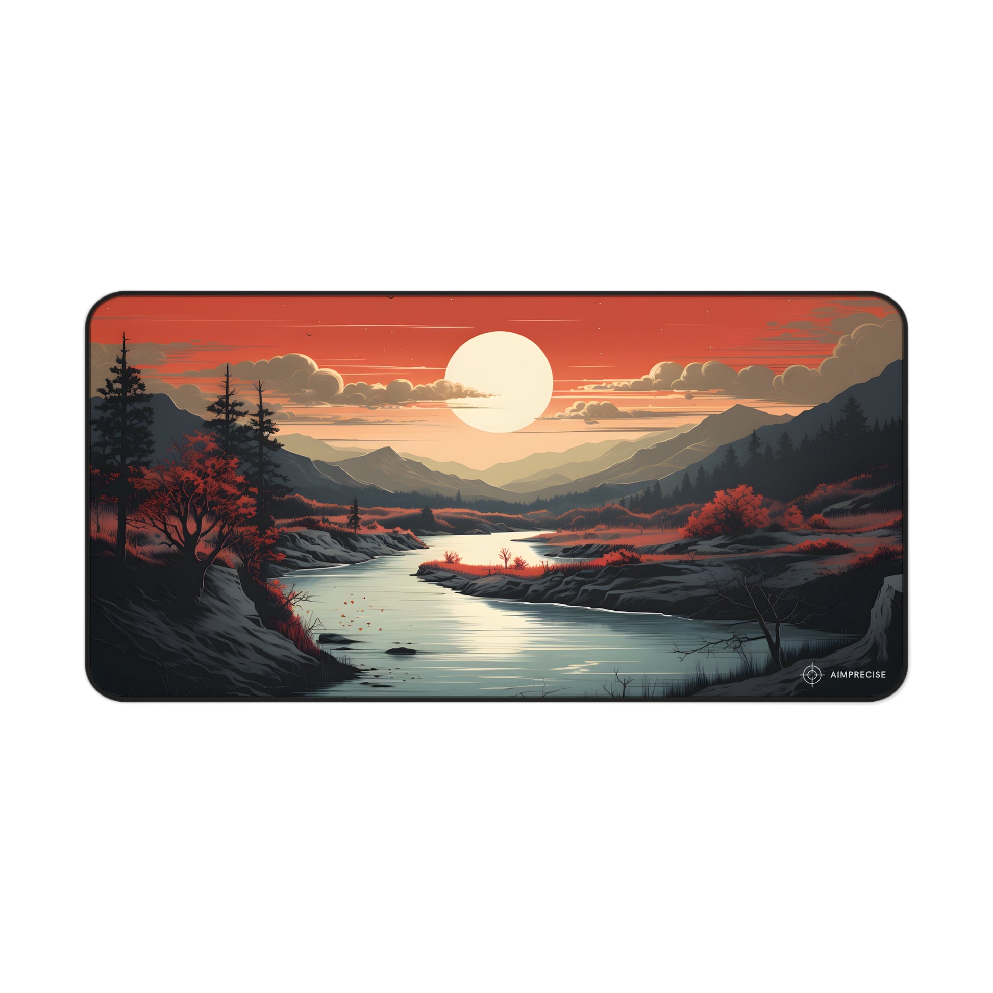 Mountain Sunset Serenity Mouse Pad - AimPrecise