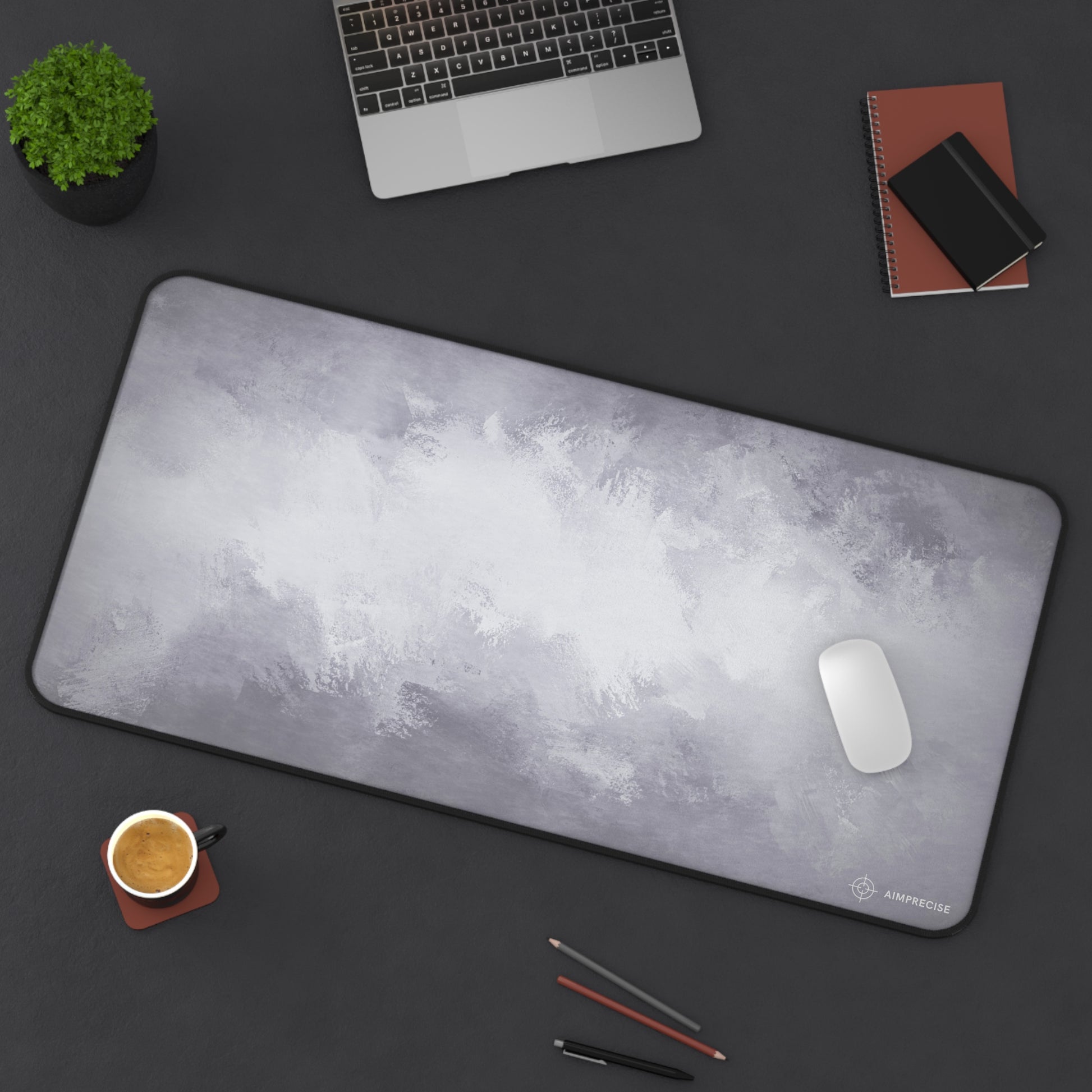 Pure White Texture Mouse Pad - AimPrecise