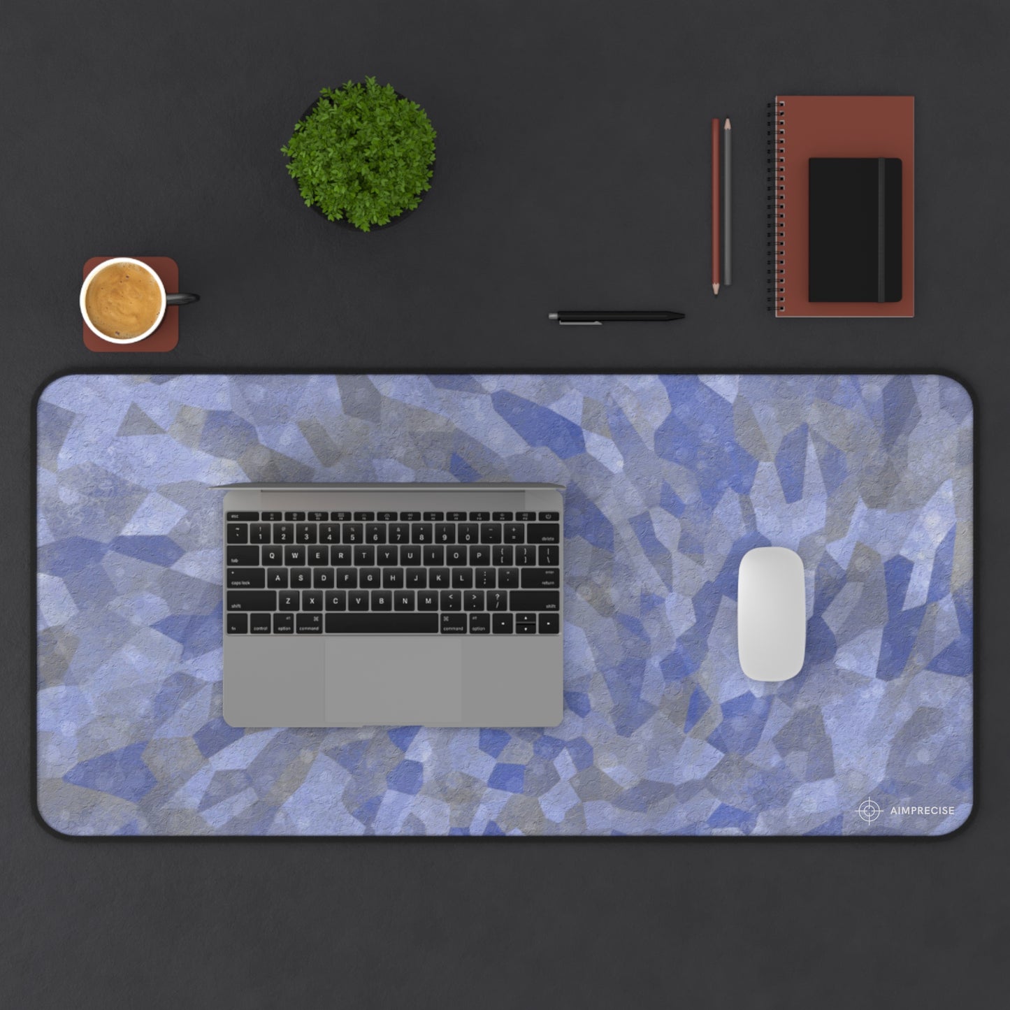 Blue Camo Mouse Pad - AimPrecise