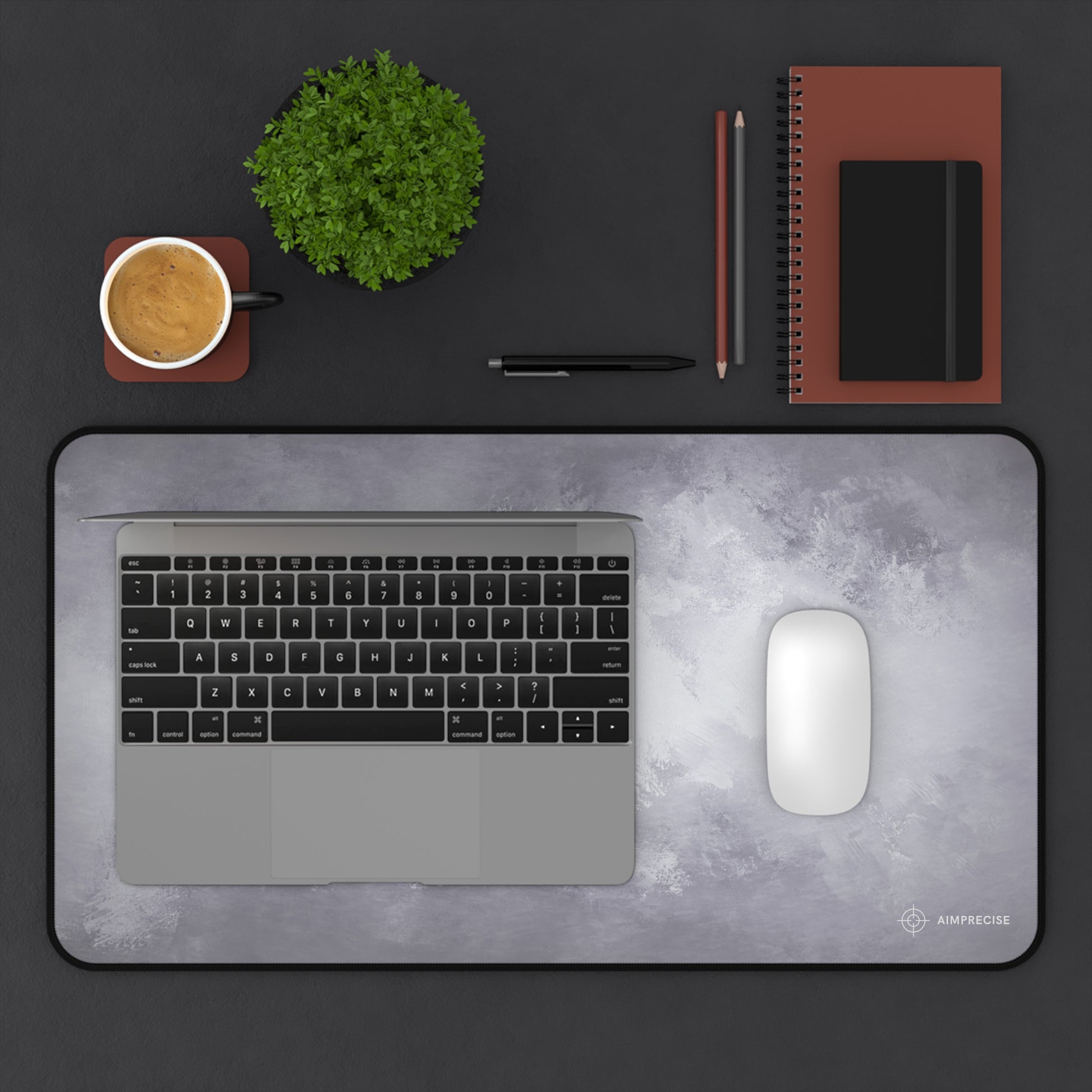 Pure White Texture Mouse Pad - AimPrecise