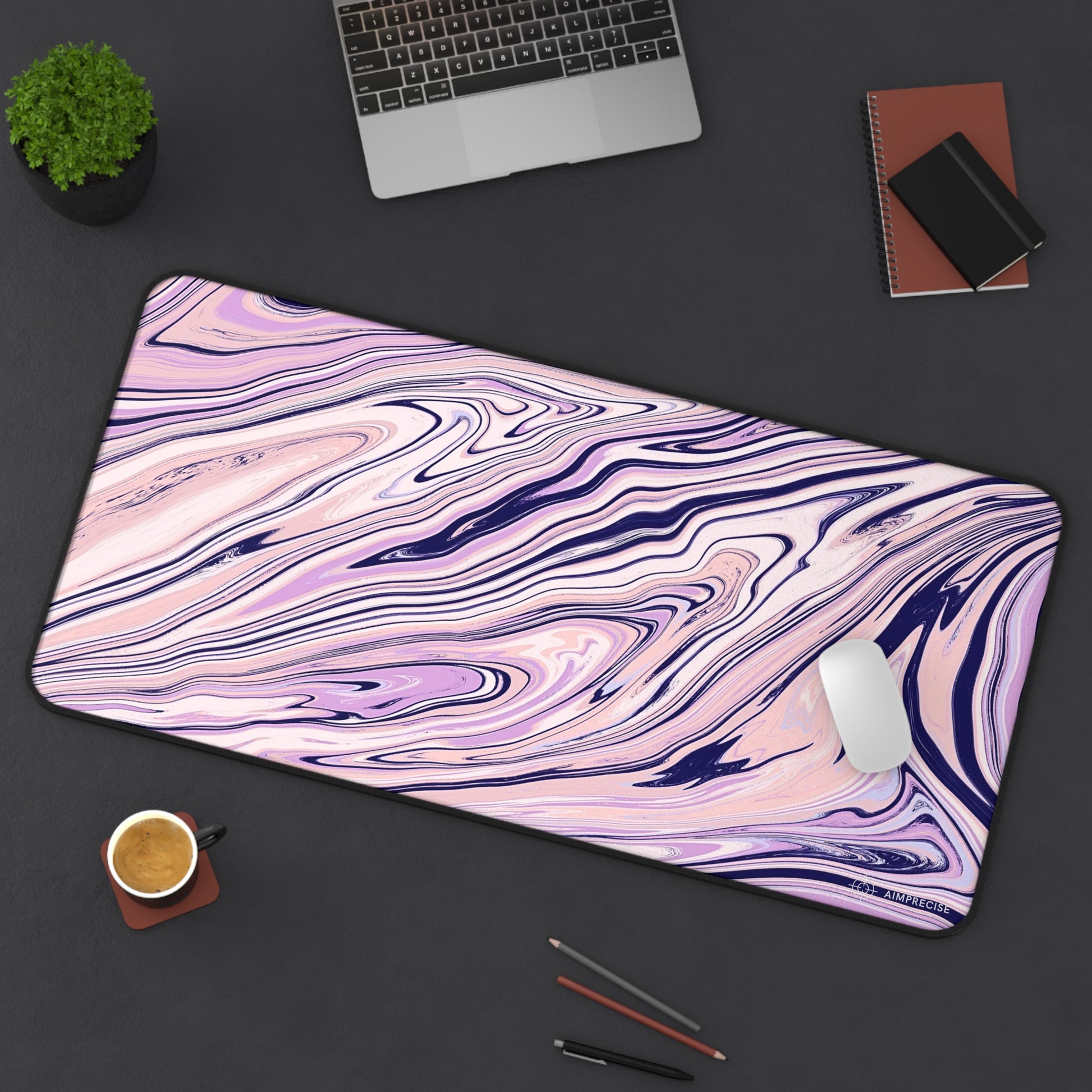 Soft Light Swirl Mouse Pad - AimPrecise