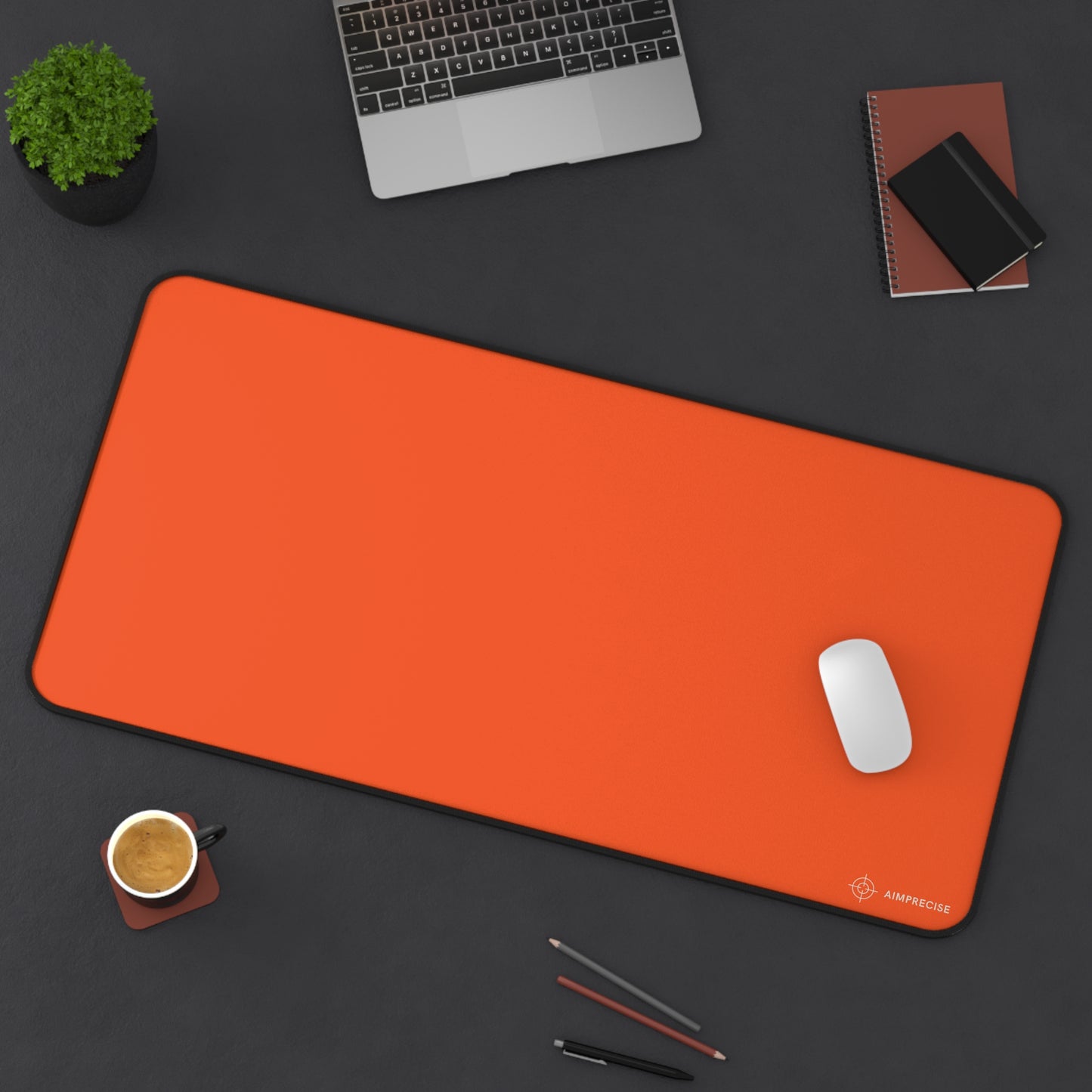 AimPrecise Solid Red Mouse Pad