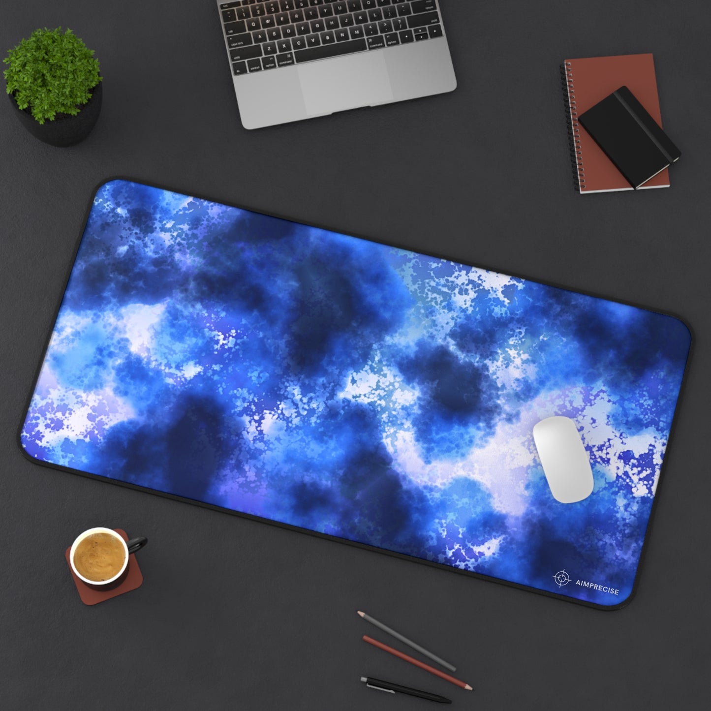 Blue Nebula Mouse Pad - AimPrecise