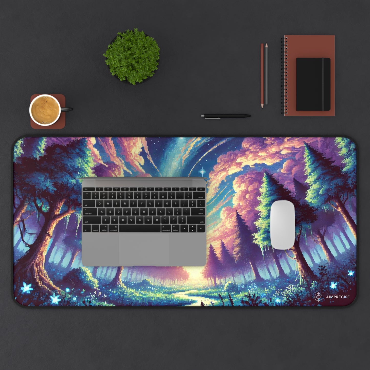 Enchanted Forest Pixel Art Mouse Pad - AimPrecise