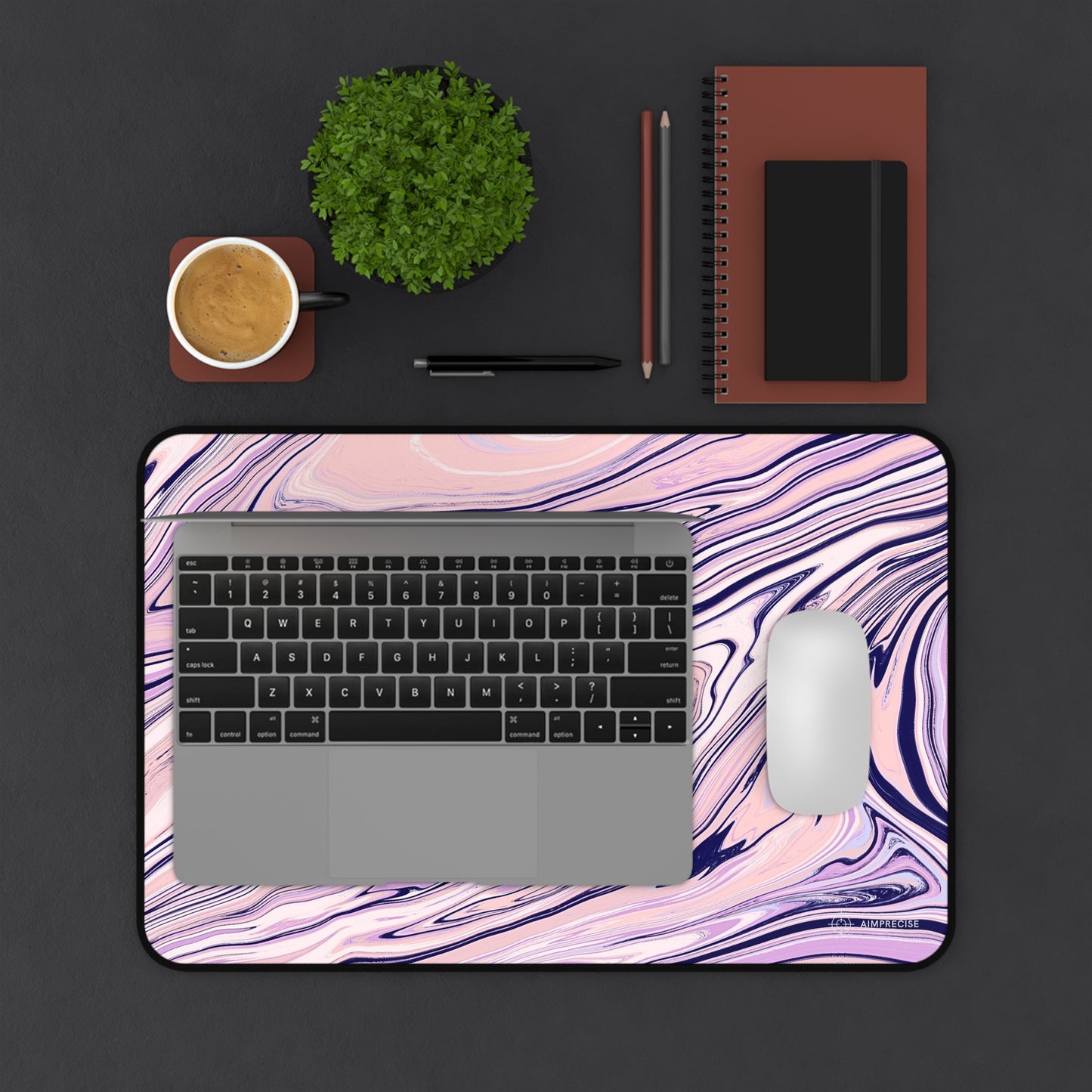 Soft Light Swirl Mouse Pad - AimPrecise