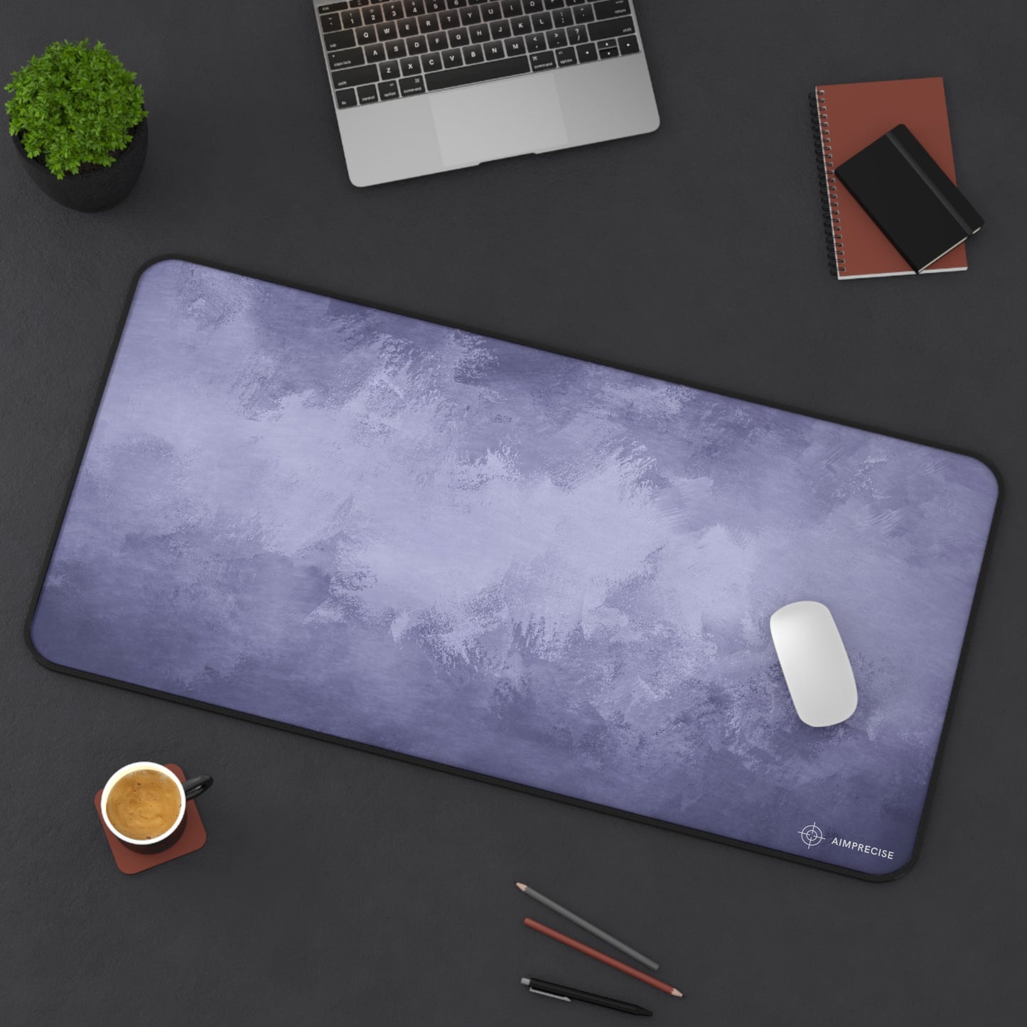 Tranquil Blue Texture Mouse Pad - AimPrecise