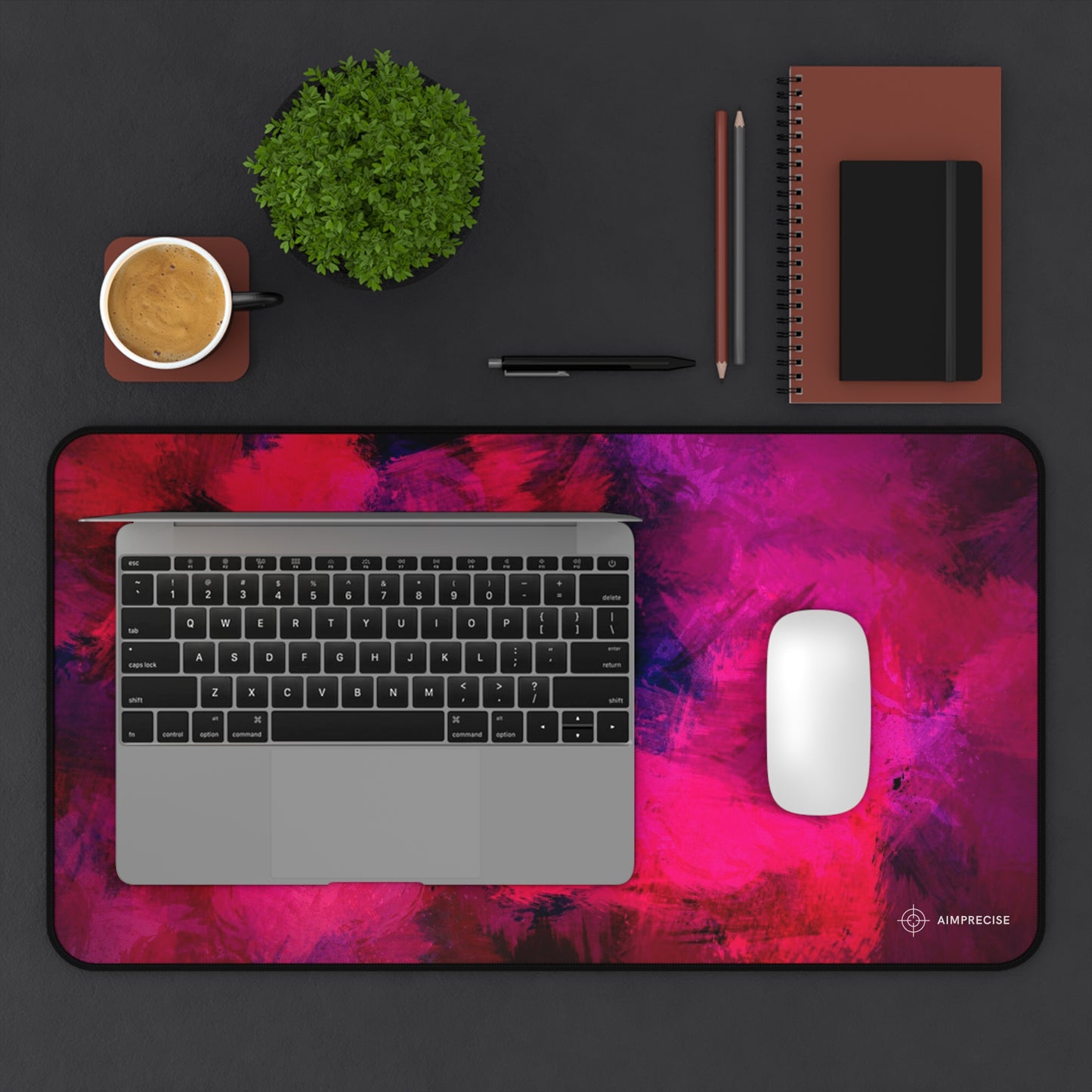 Abstract Red Lost Mouse Pad - AimPrecise