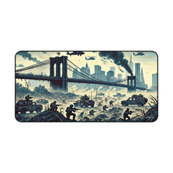 Pixel Art Battle in New York Mouse Pad - AimPrecise