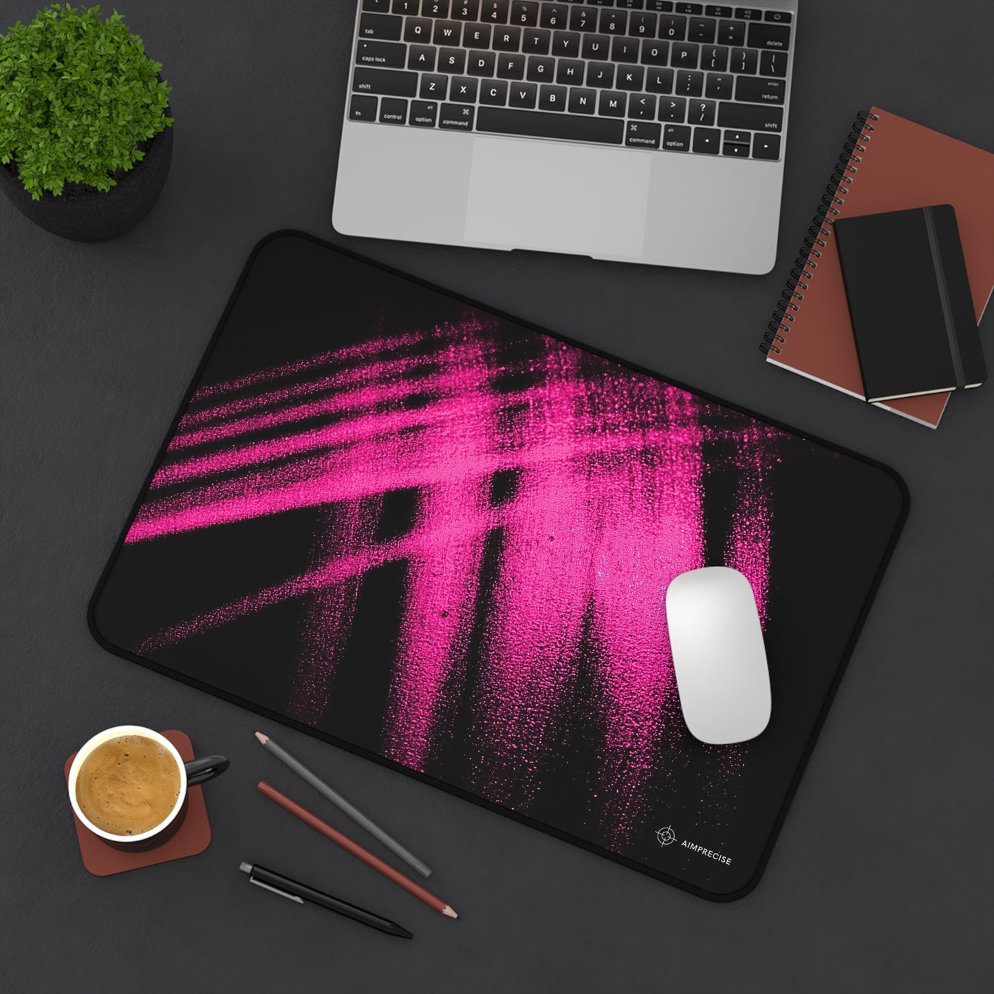 Neon Streaks Mouse Pad - AimPrecise