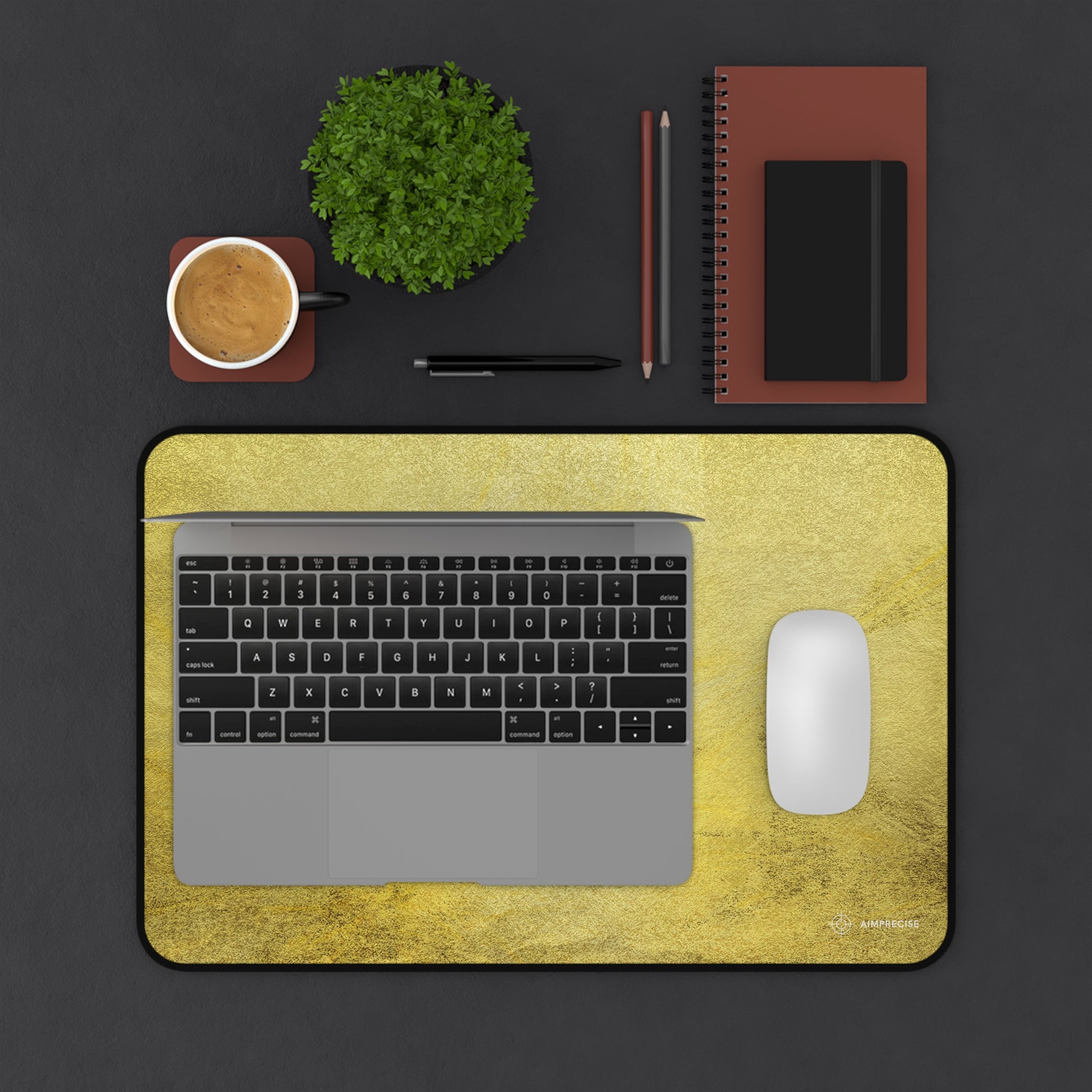 Radiant Gold Texture Mouse Pad - AimPrecise