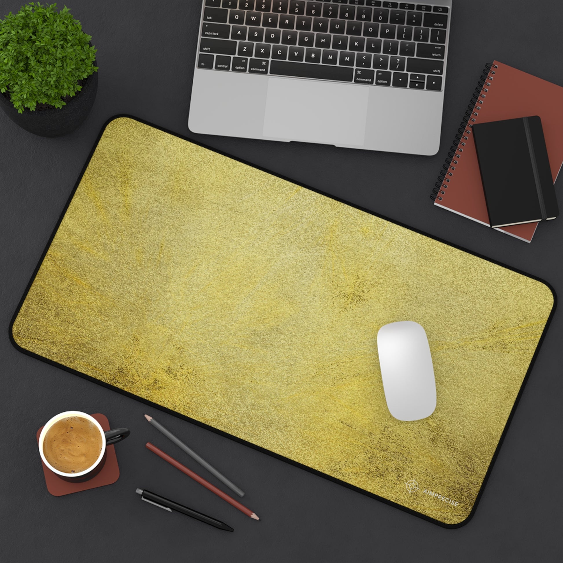 Radiant Gold Texture Mouse Pad - AimPrecise