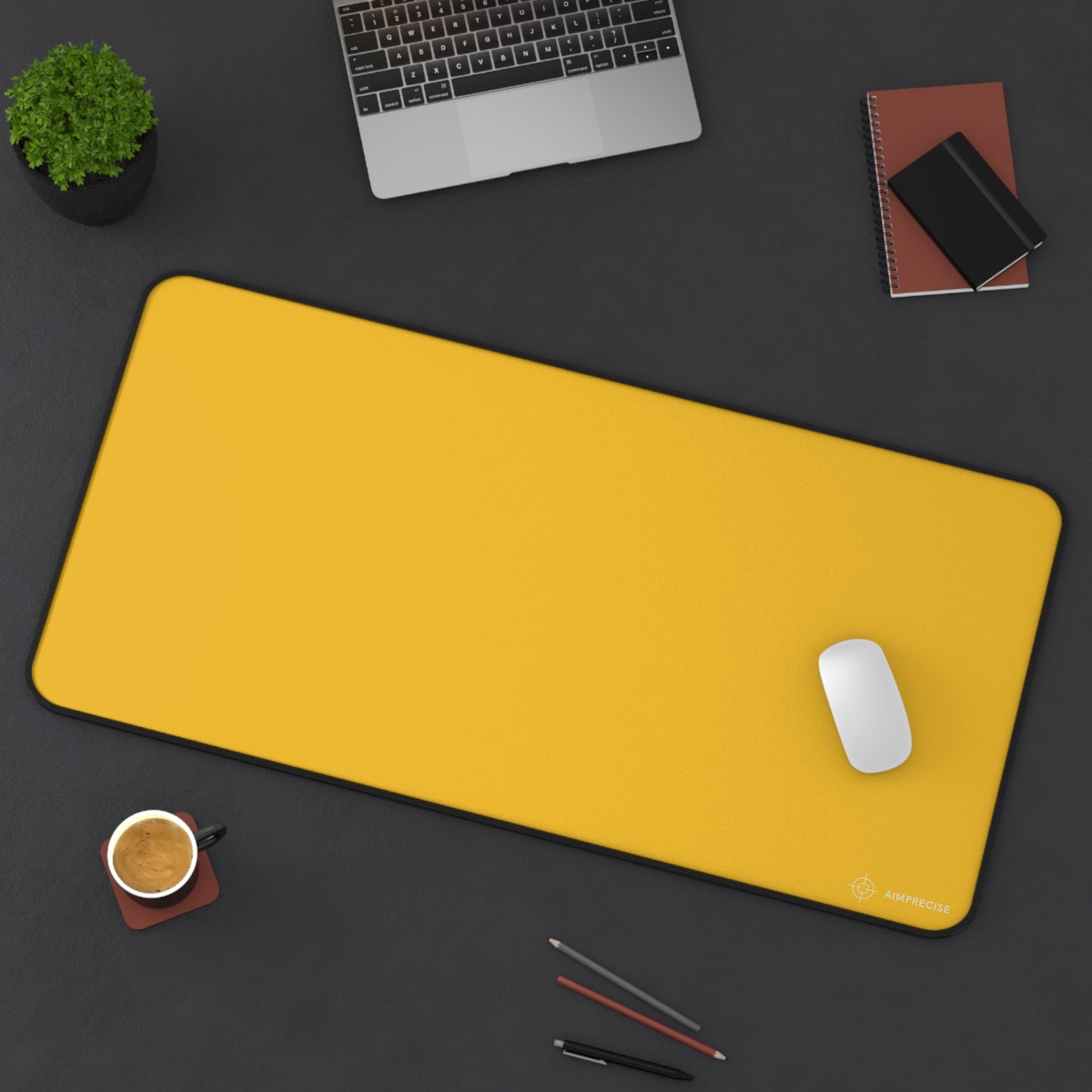 AimPrecise Solid Yellow Mouse Pad