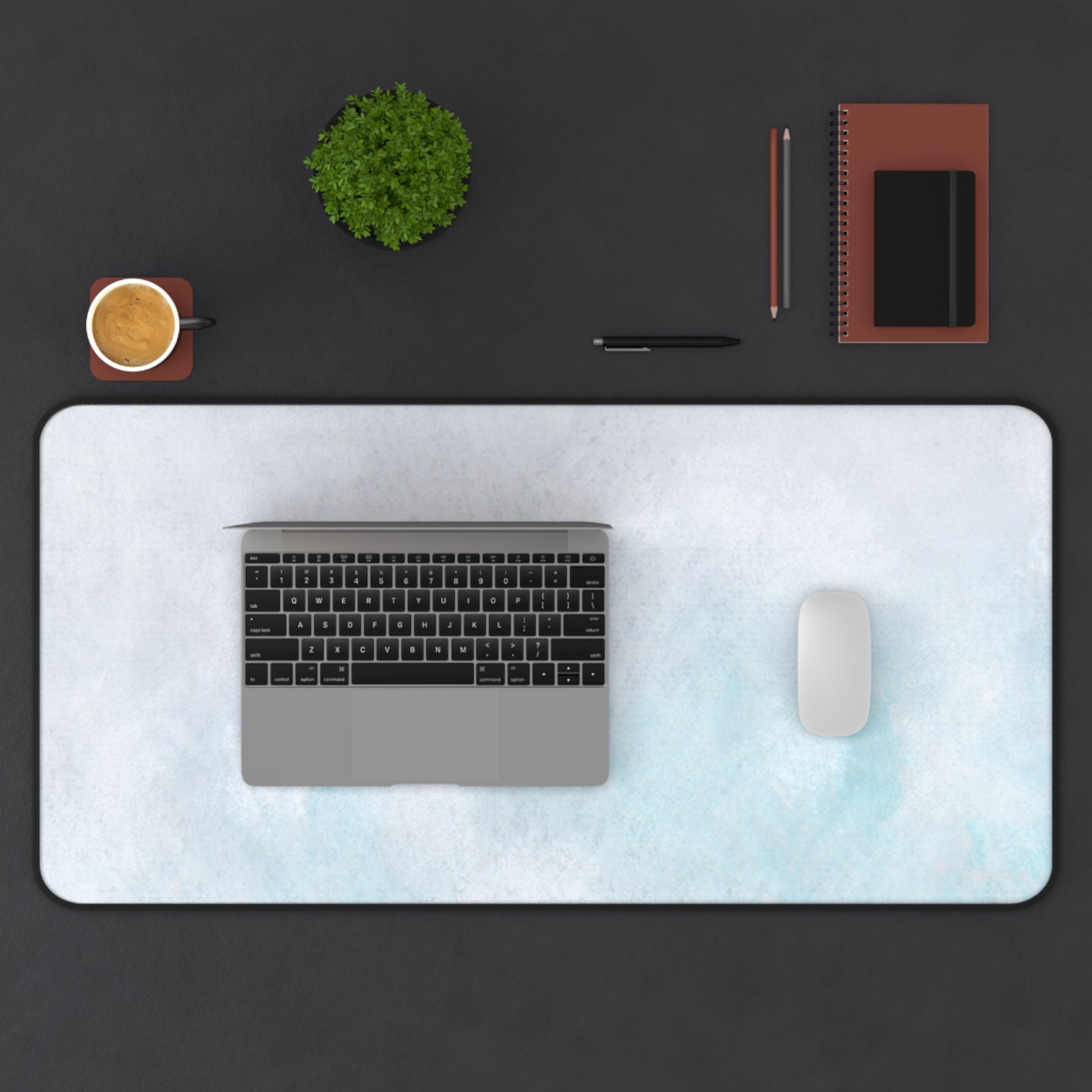 Soft Blue Mist Texture Mouse Pad - AimPrecise