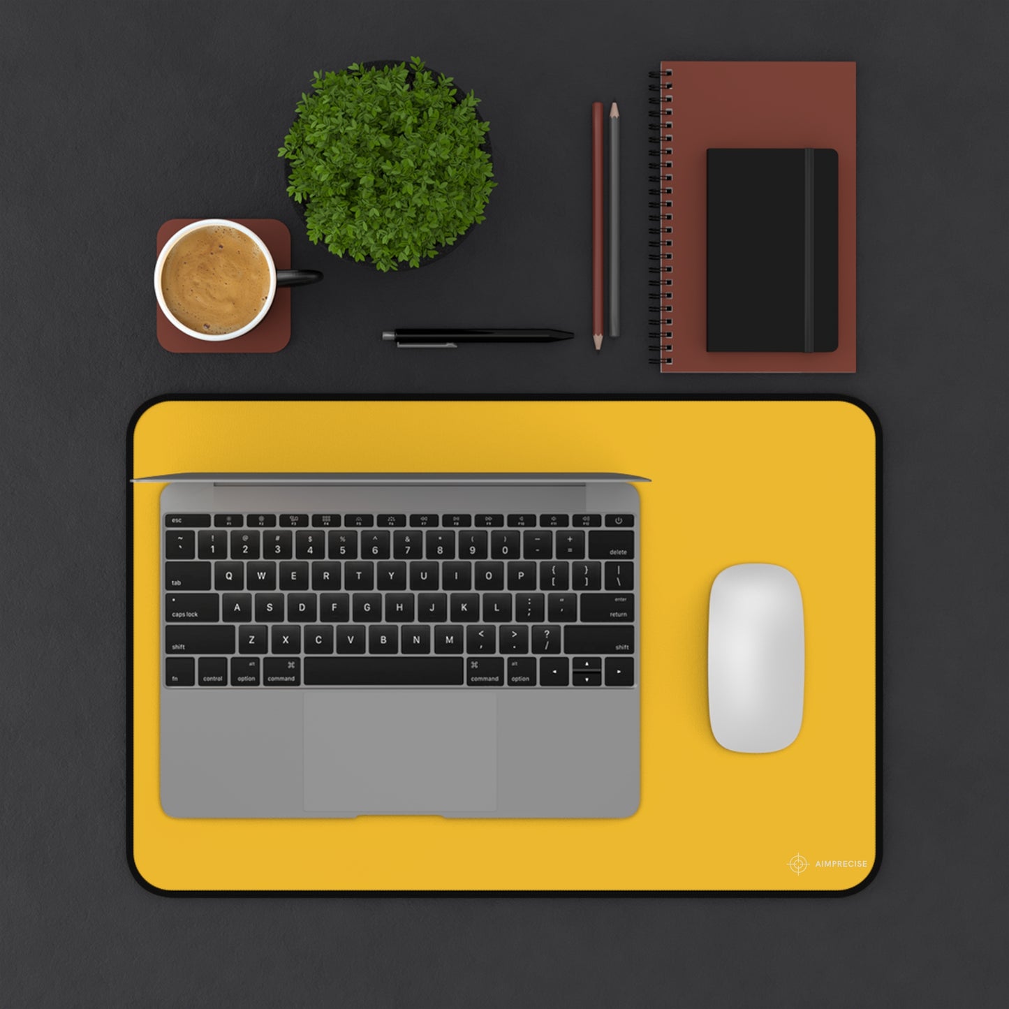 AimPrecise Solid Yellow Mouse Pad