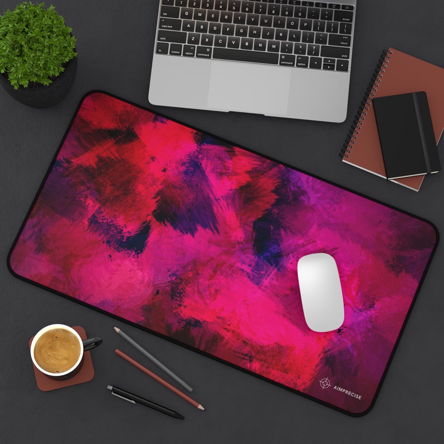 Abstract Red Lost Mouse Pad - AimPrecise