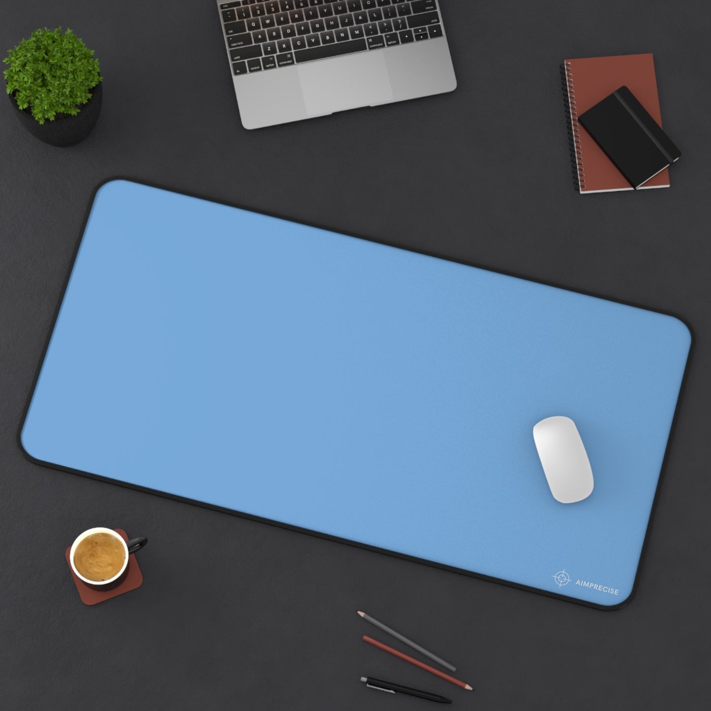 AimPrecise Light Blue Mouse Pad