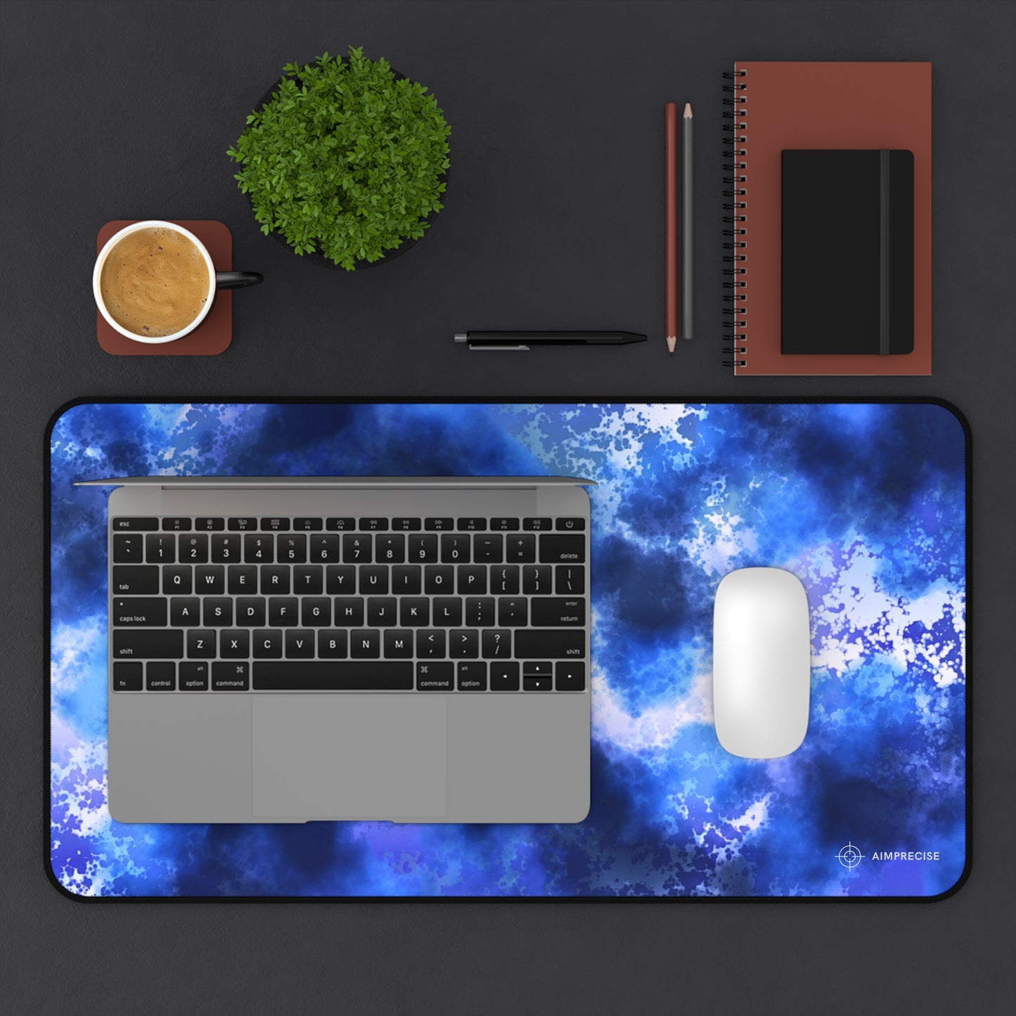 Blue Nebula Mouse Pad - AimPrecise