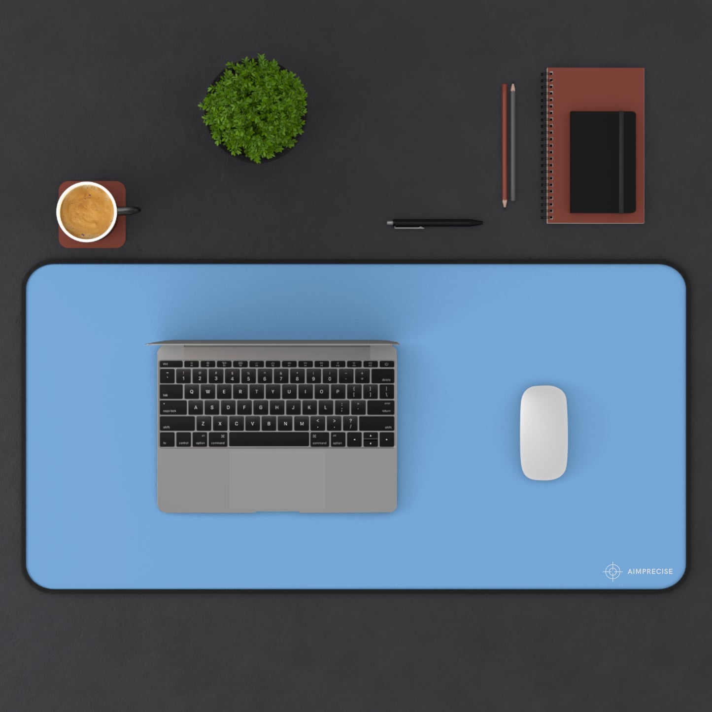 AimPrecise Light Blue Mouse Pad