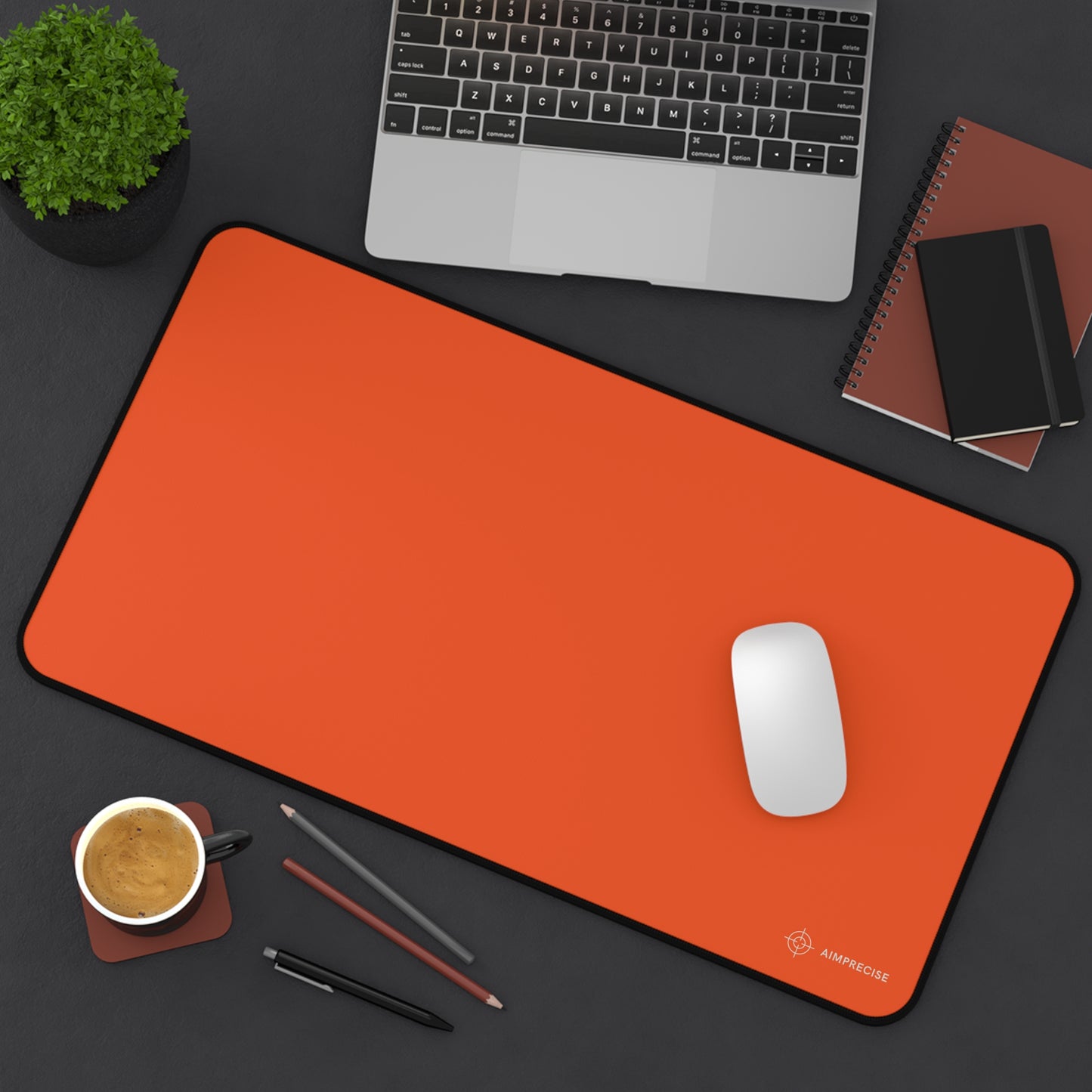 AimPrecise Solid Red Mouse Pad