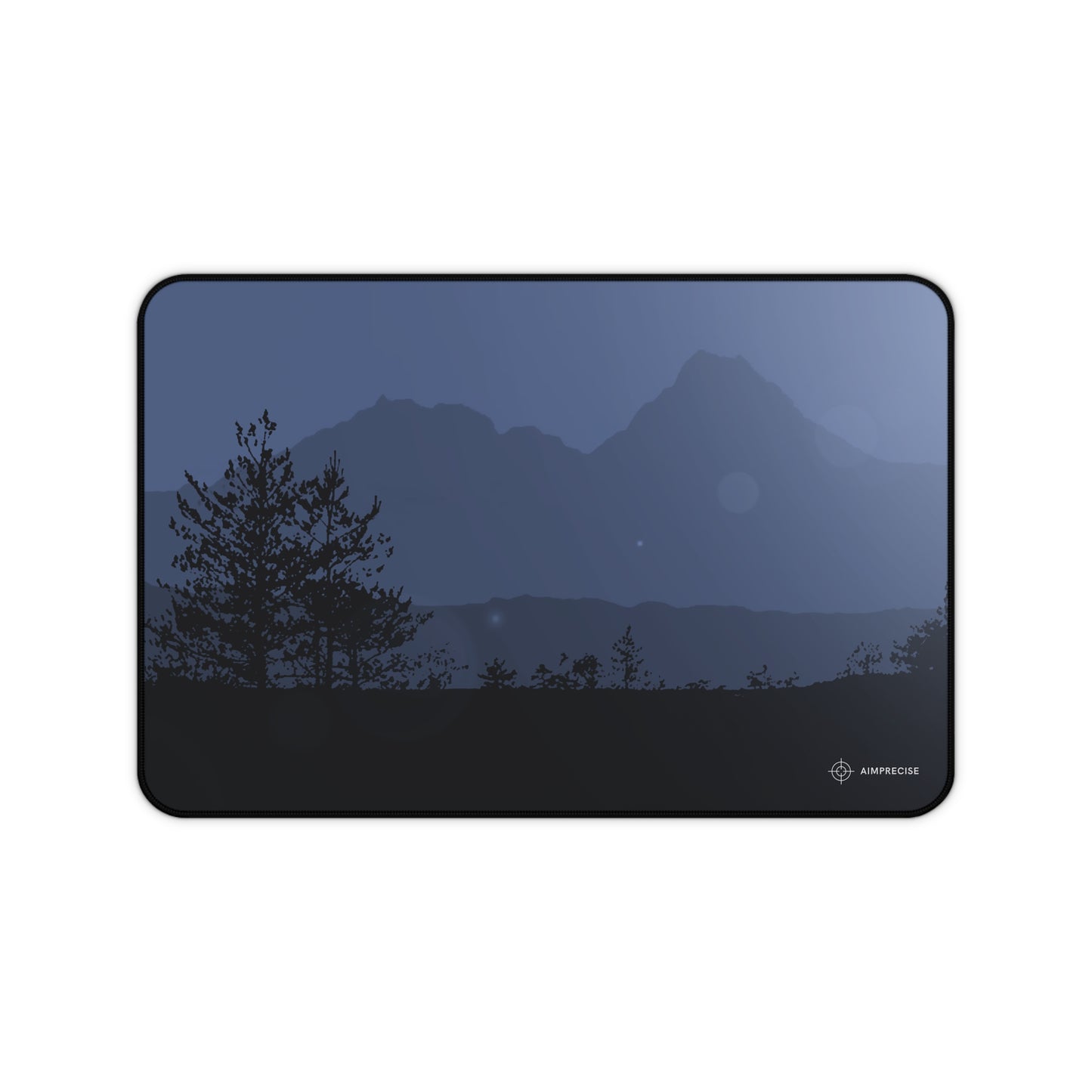 Midnight Mountain Silhouette Mouse Pad - AimPrecise