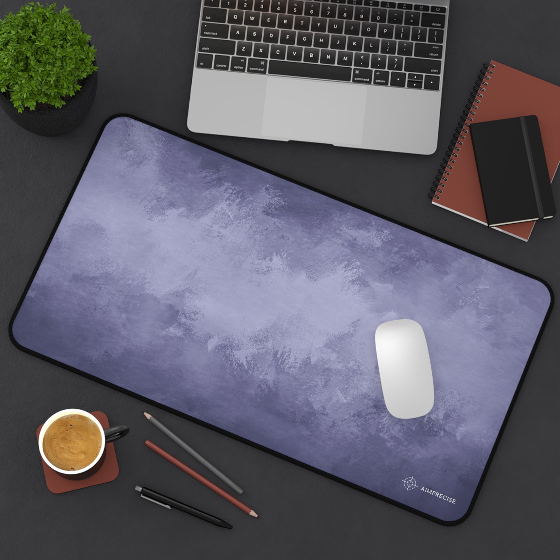 Tranquil Blue Texture Mouse Pad - AimPrecise