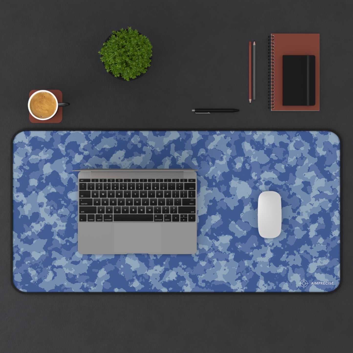 Arctic Blue Camo Mouse Pad