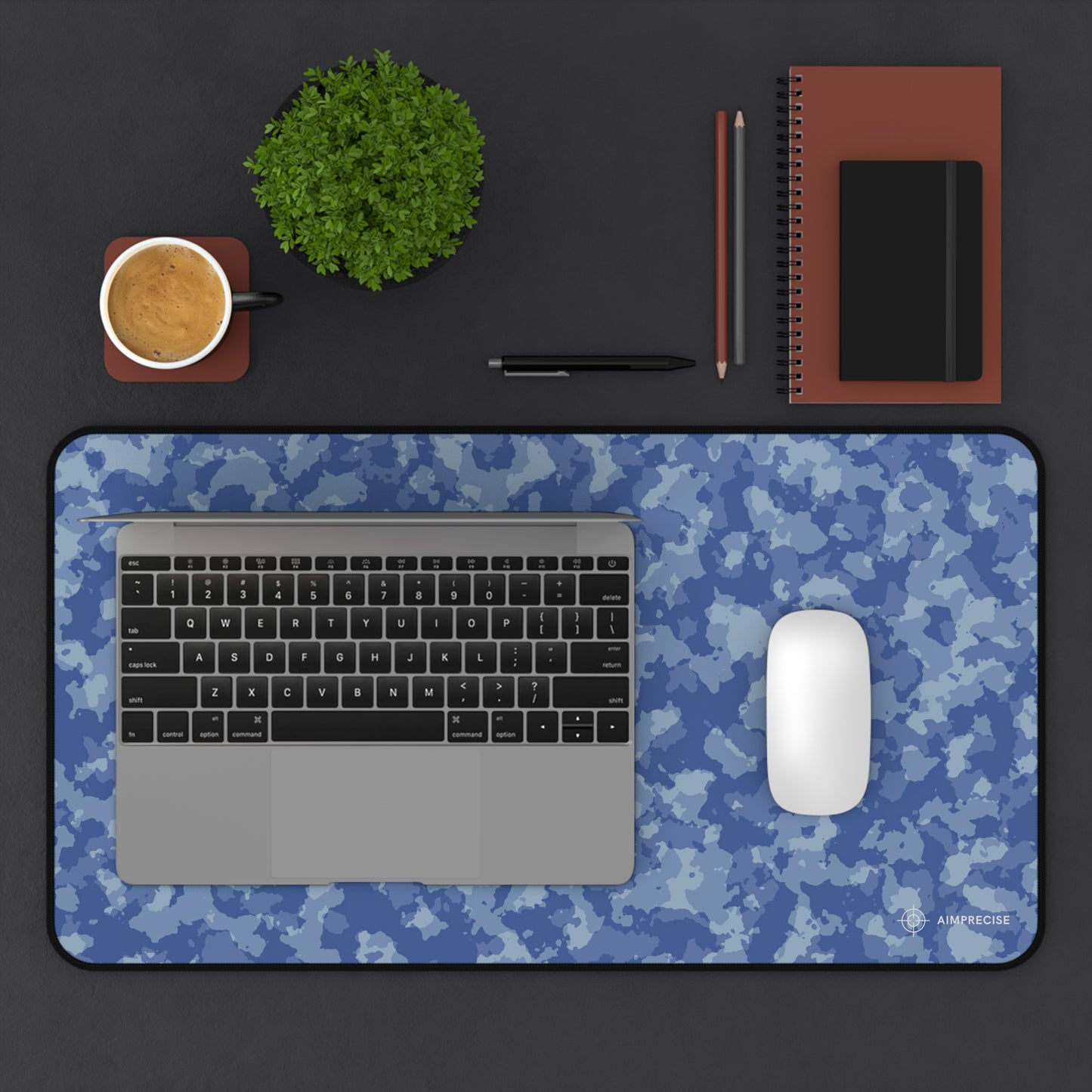 Arctic Blue Camo Mouse Pad