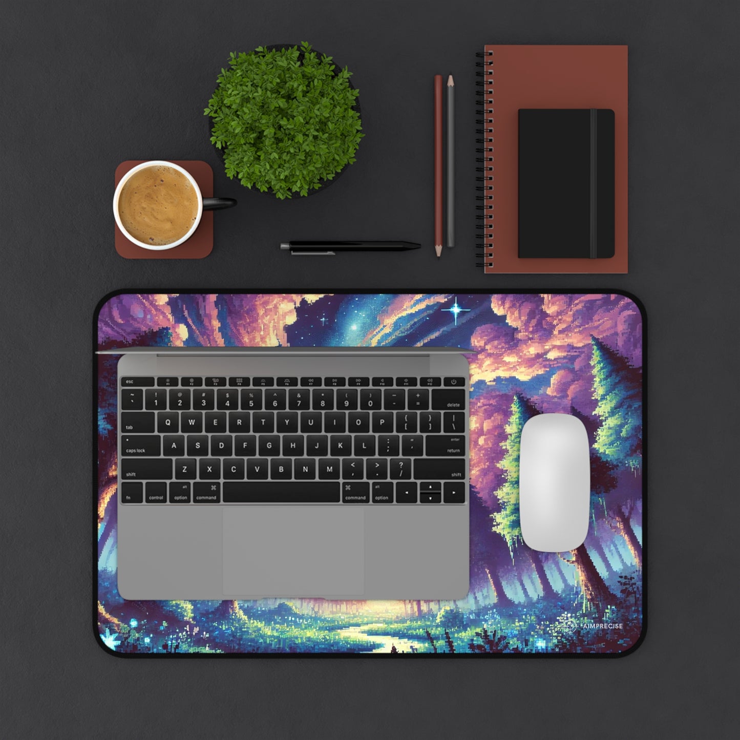 Enchanted Forest Pixel Art Mouse Pad - AimPrecise