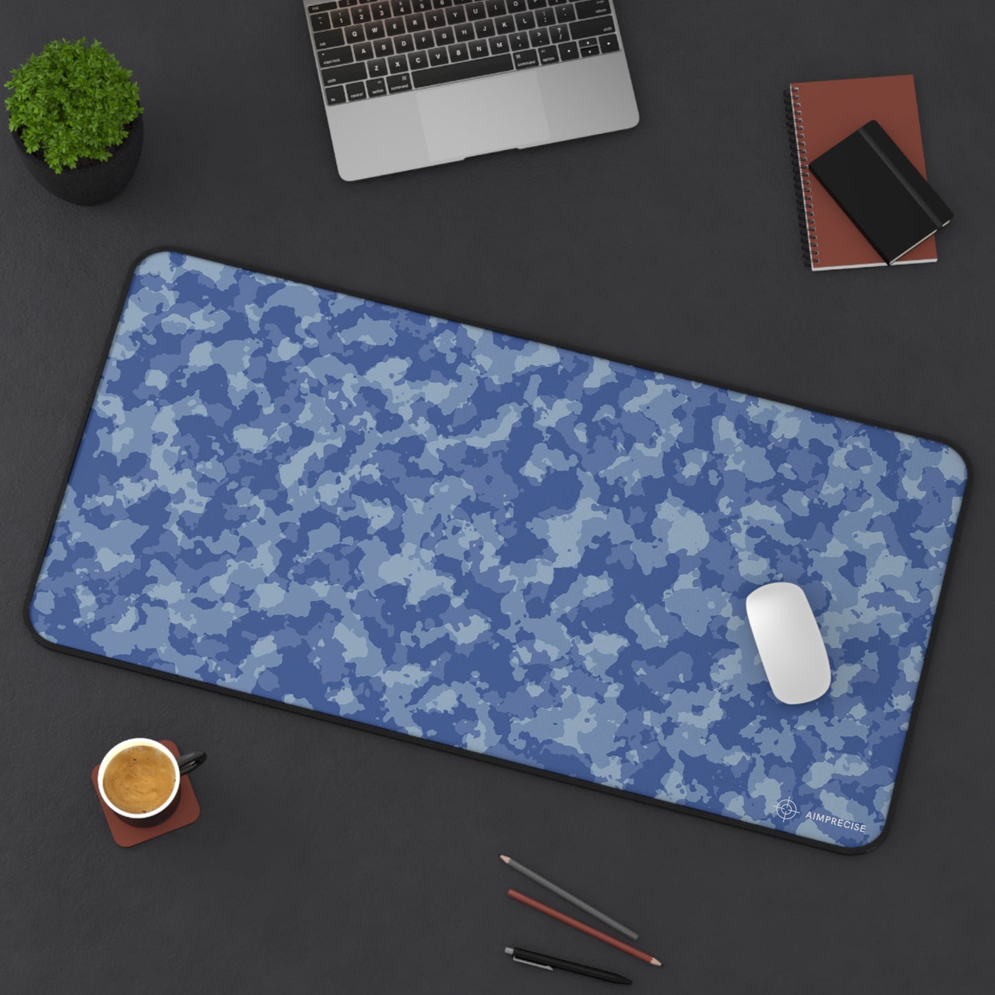 Arctic Blue Camo Mouse Pad