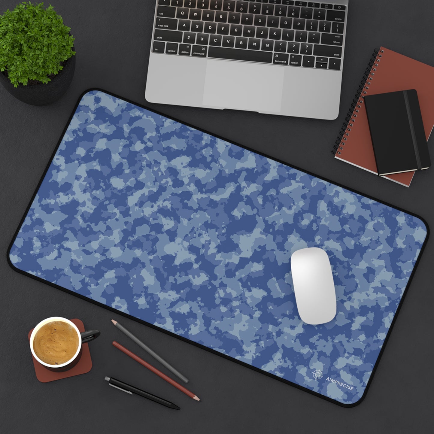 Arctic Blue Camo Mouse Pad