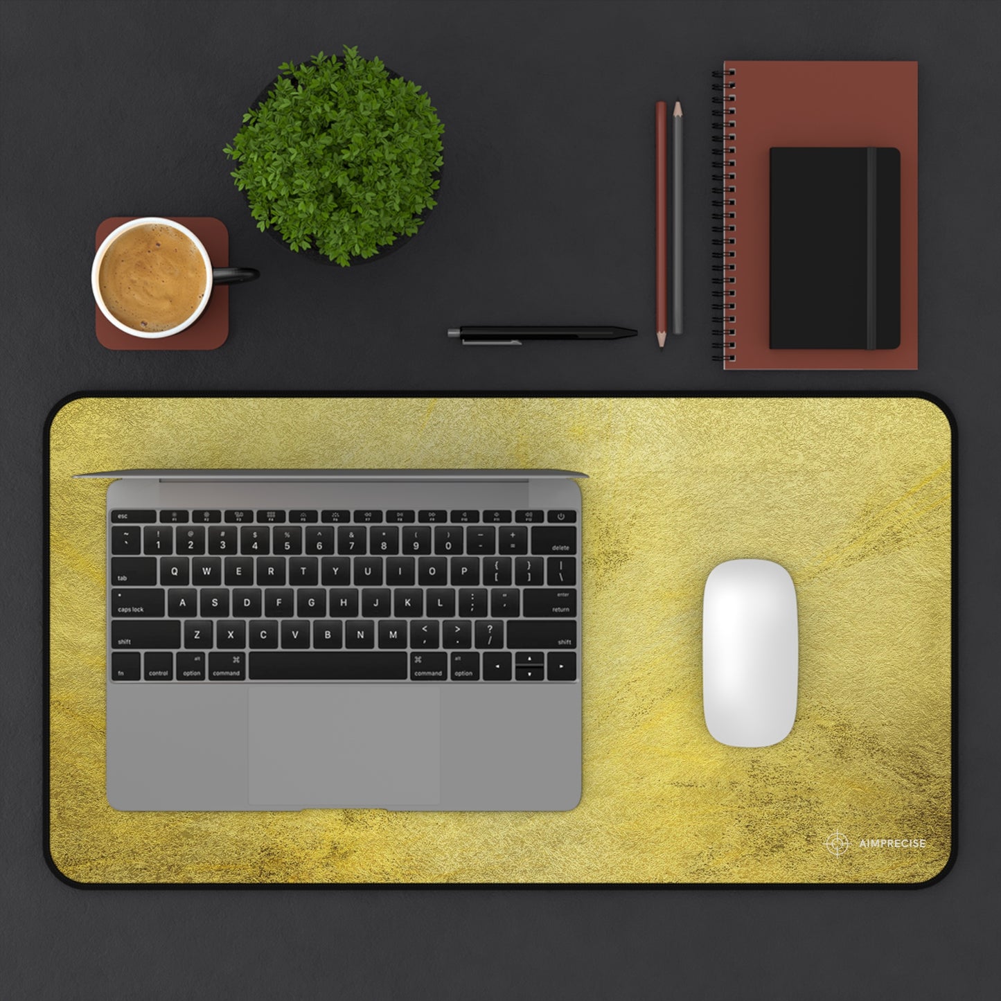 Radiant Gold Texture Mouse Pad - AimPrecise