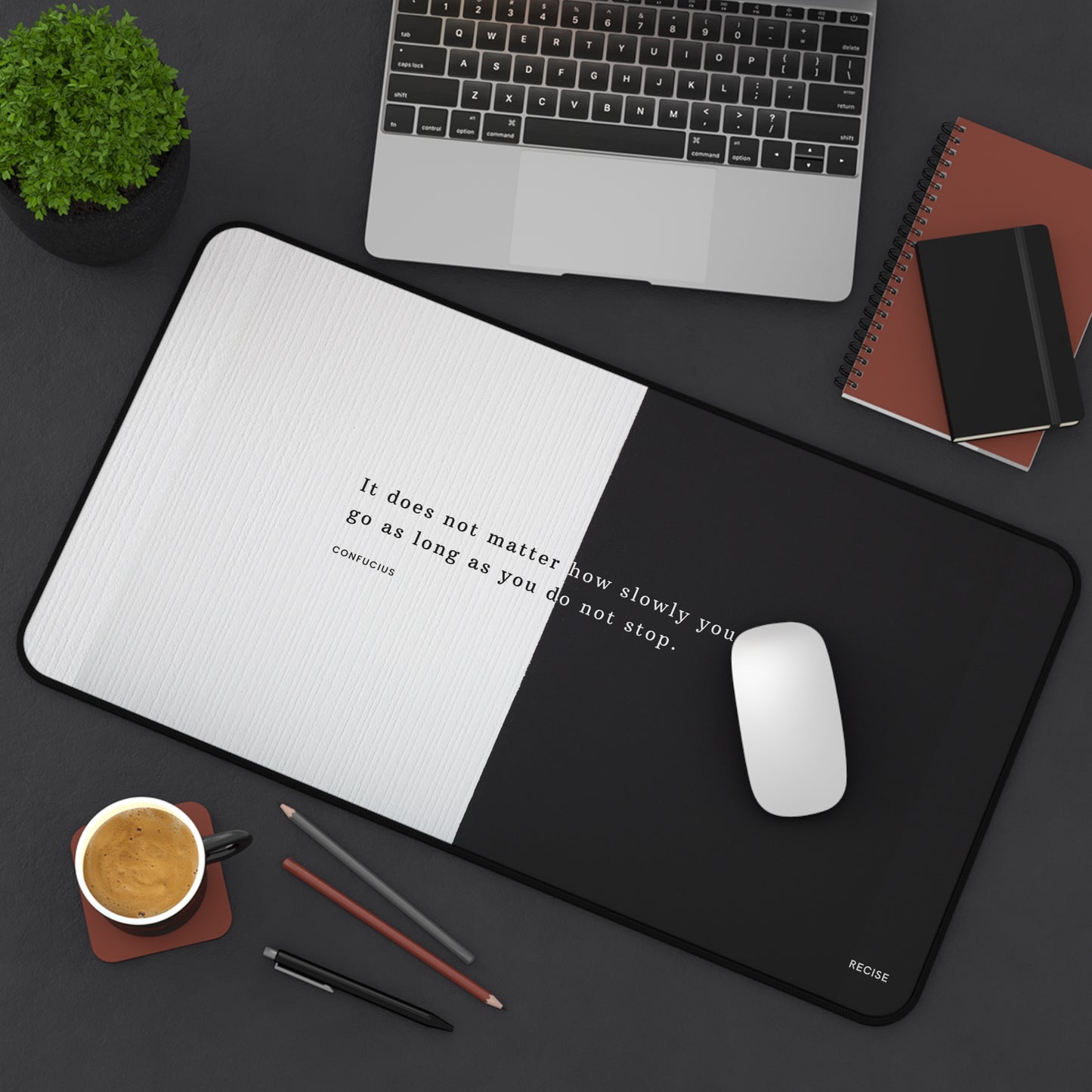 Confucius Quote Minimalist Mouse Pad