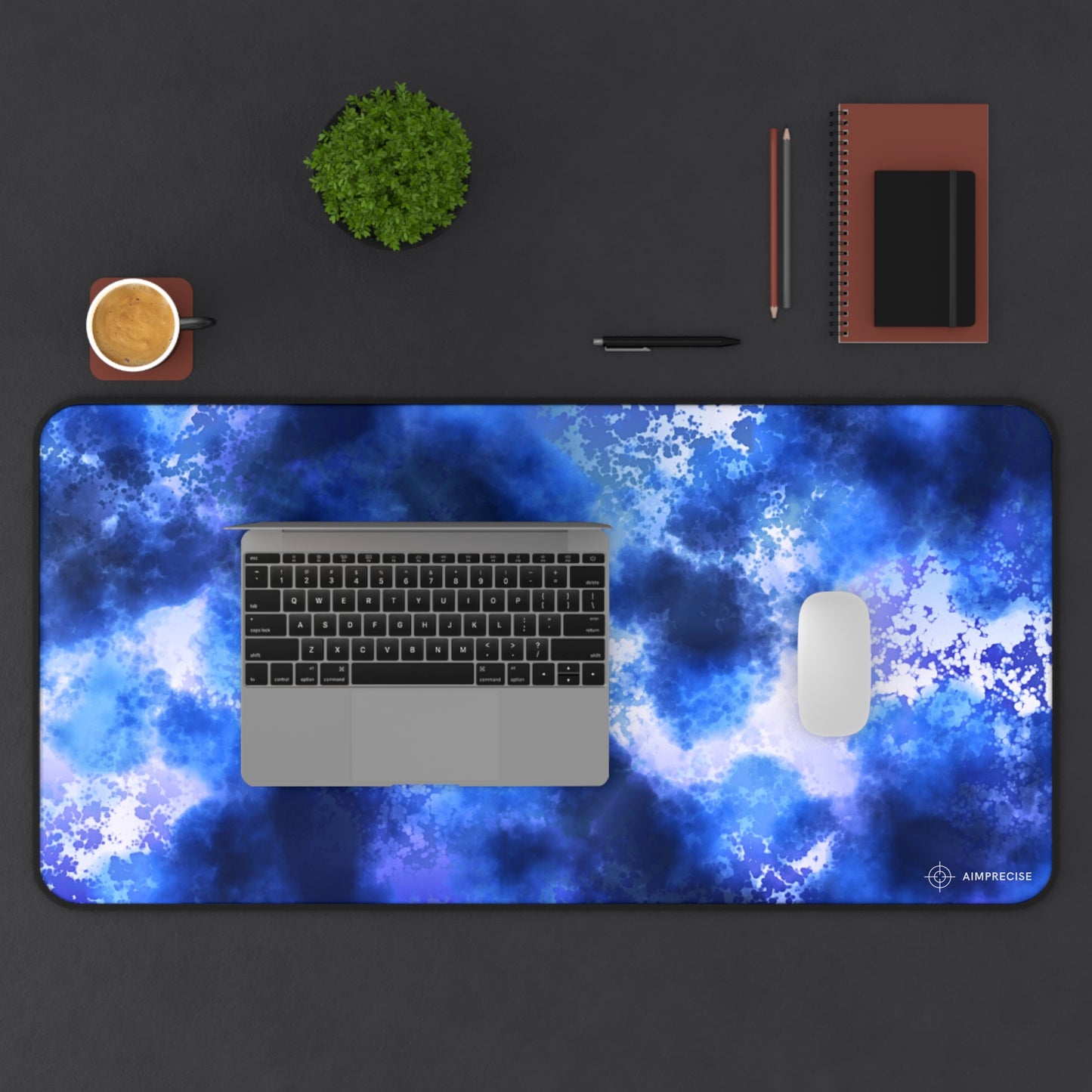 Blue Nebula Mouse Pad - AimPrecise