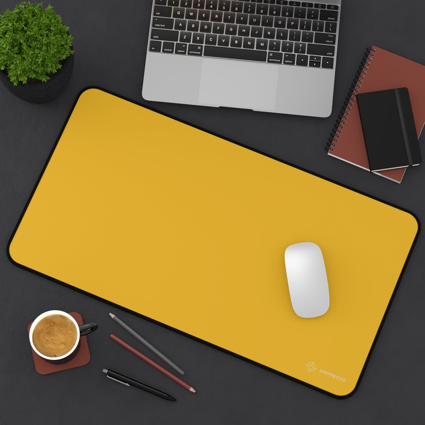 AimPrecise Solid Yellow Mouse Pad