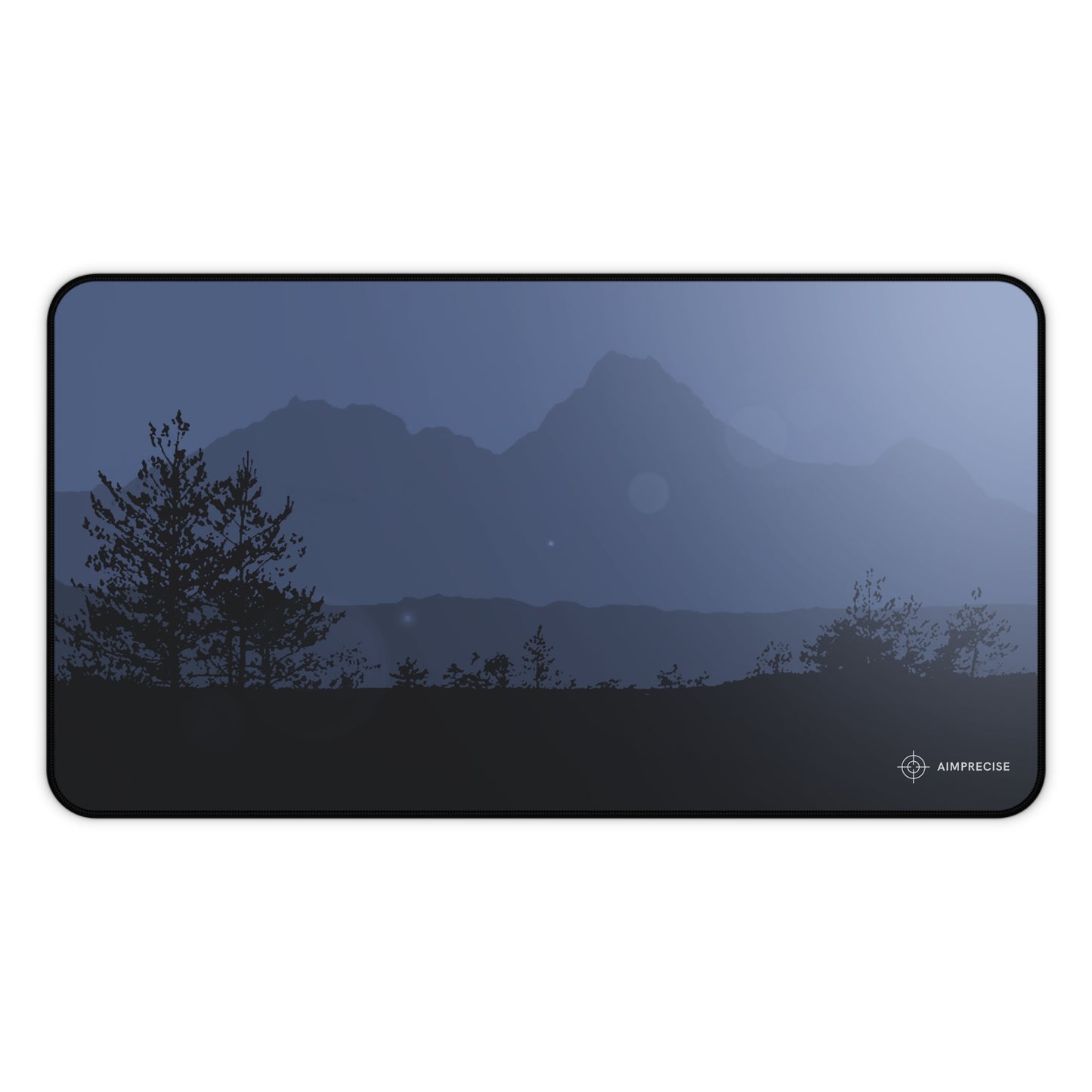 Midnight Mountain Silhouette Mouse Pad - AimPrecise