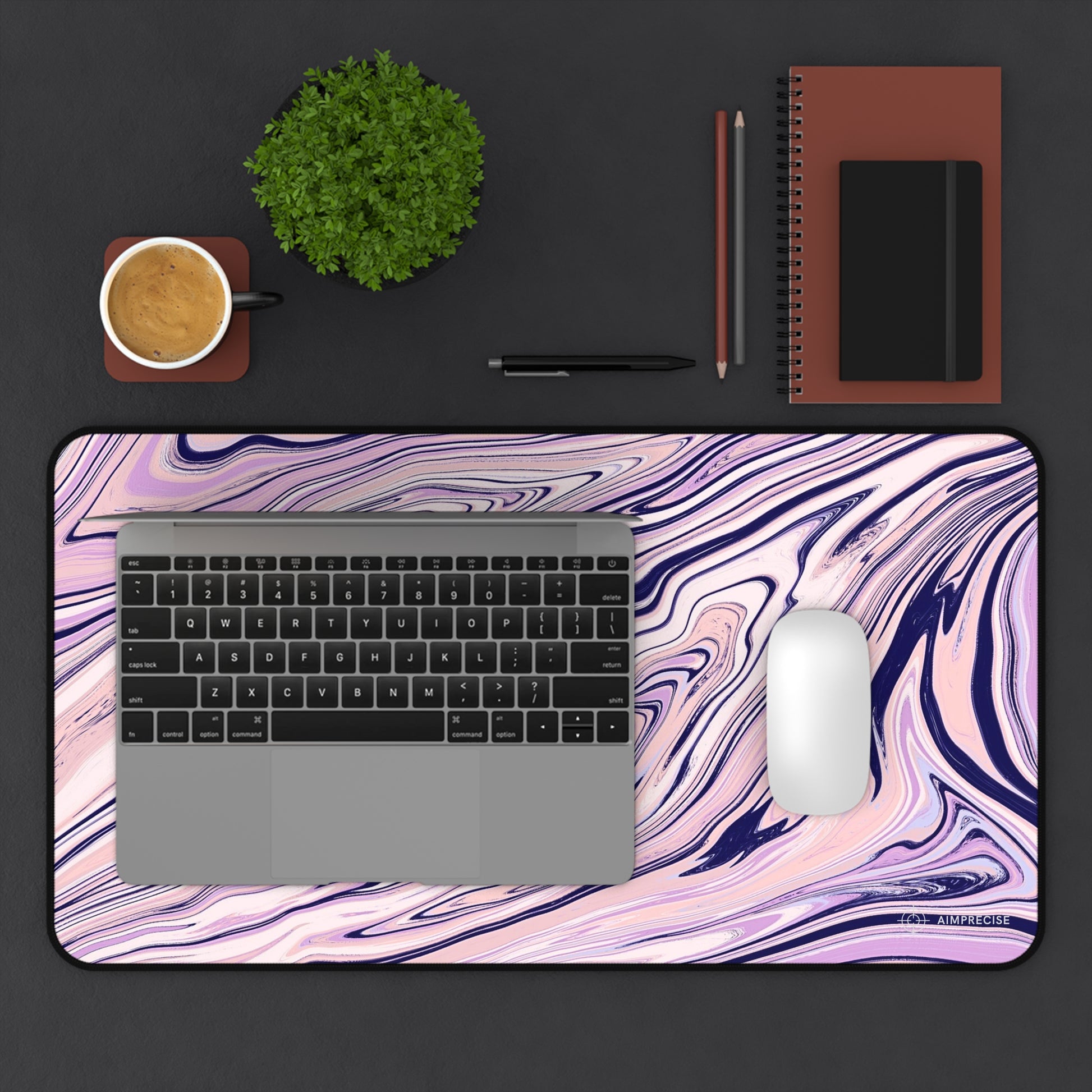 Soft Light Swirl Mouse Pad - AimPrecise