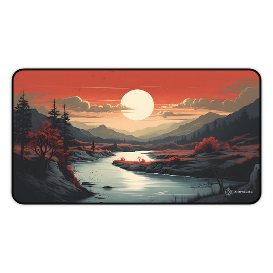 Mountain Sunset Serenity Mouse Pad - AimPrecise